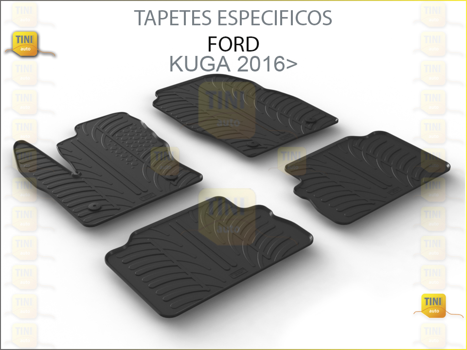 TAPETES PERSO. BORRACHA FORD KUGA 2016>