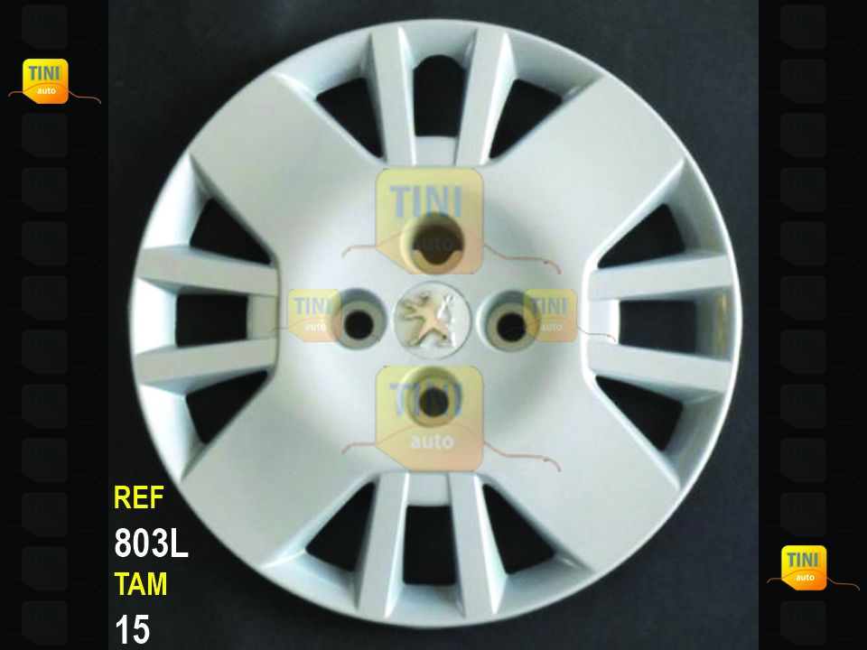 TAMPOES RODA P C/LOGO CROMADO J14