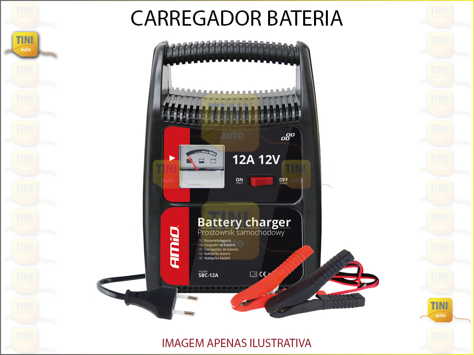 CARREGADOR BATERIAS 12W 12 AMP