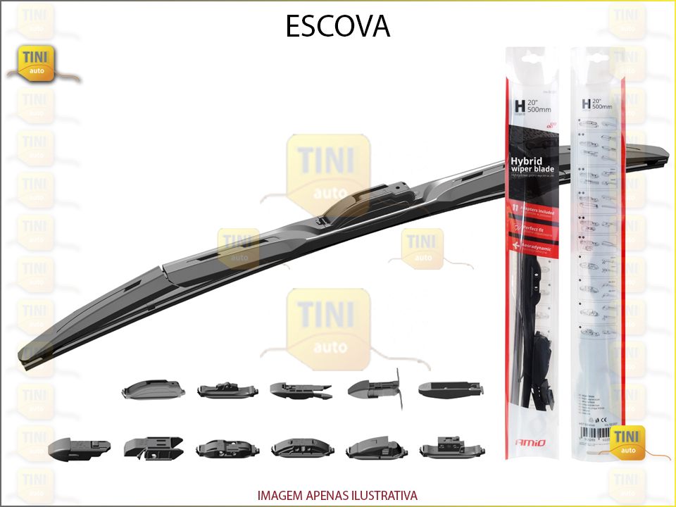 ESCOVA P/BRISA 530CM FLAT HYBRID /UNI.