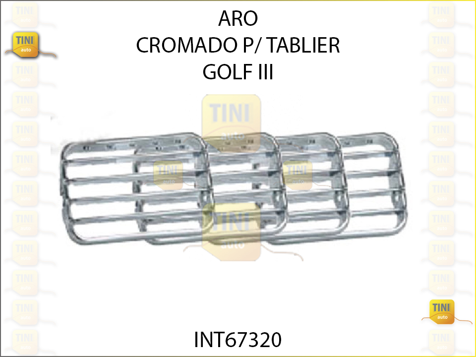 ARO CROMADO P/TABLIER VW GOLF III