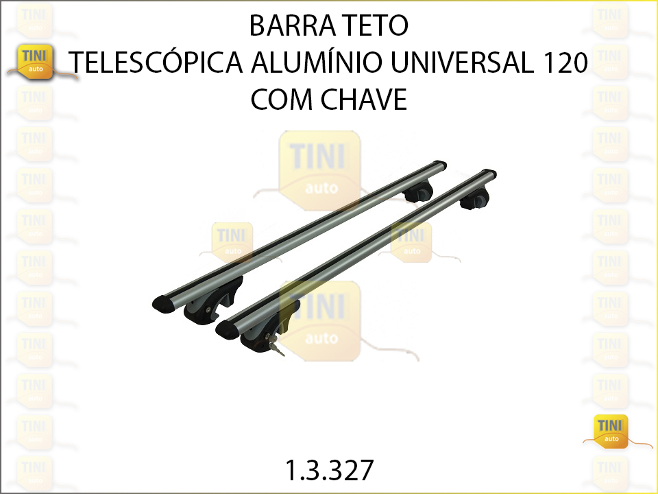 BARRAS TELESC.ALUMINIO UNIV.120 C/CHAVE