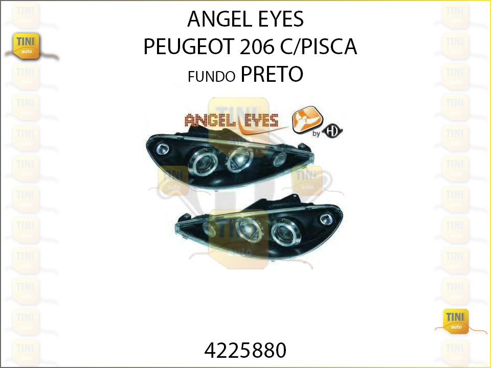 ANGEL EYES PEUGEOT 206 C/PISCA FD PRETO