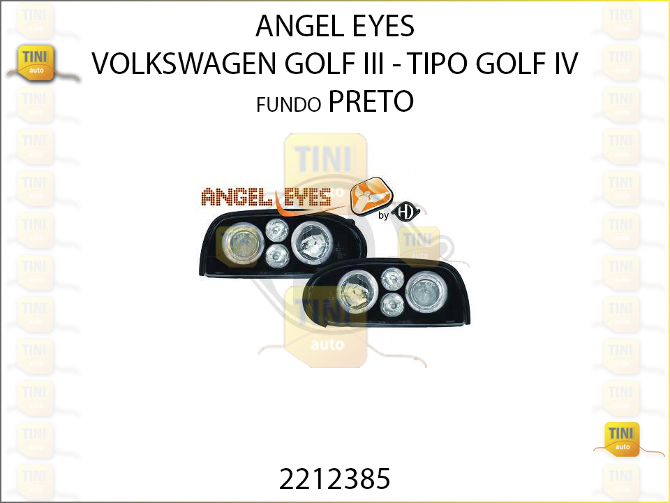 ANGEL EYES VW GOLF III FD PRETO TIPO GOLF IV