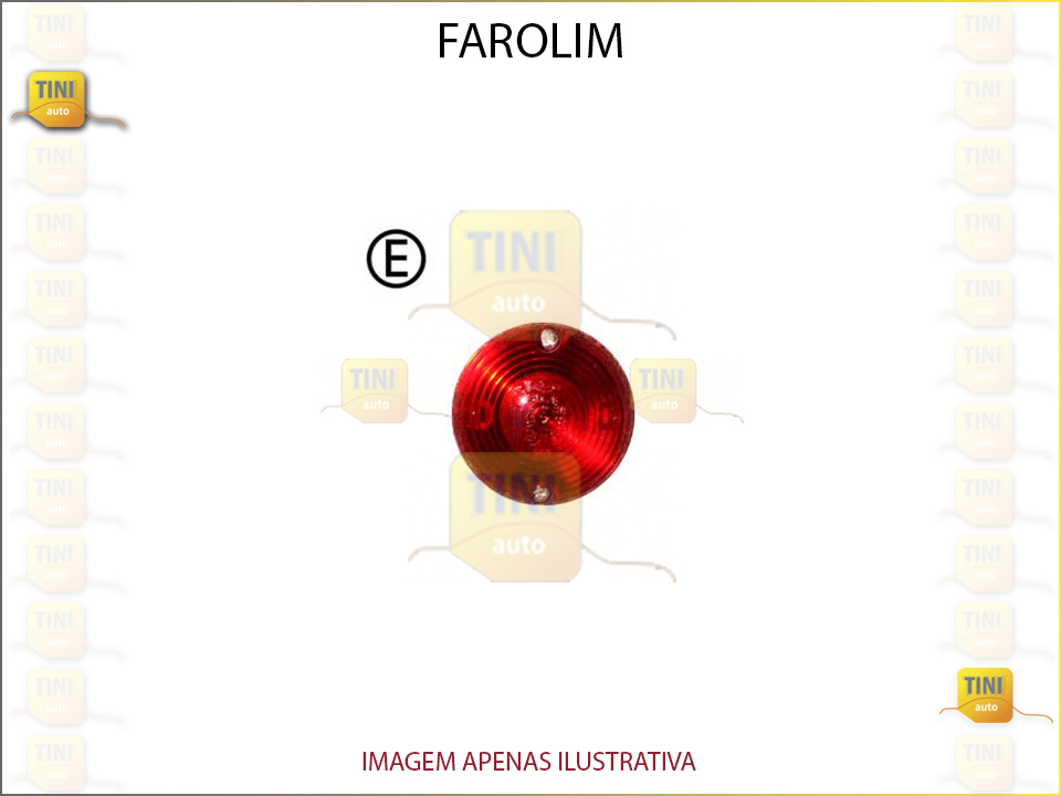 FAROLIM RED. C/BASE VERM 50MM