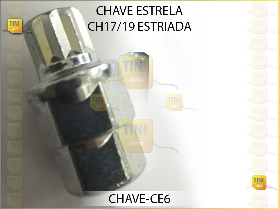 CHAVE ESTRELA CH17 / 19 ESTRIADA