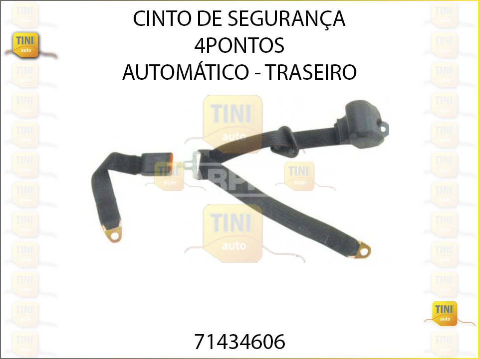 CINTO SEGURANÇA 4 PONTOS AUTOMOTICO