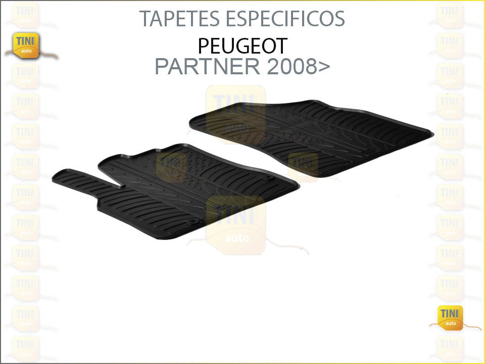 TAPETES PERSO. BORRACHA PARNER/BERLINGO 3P 2008»