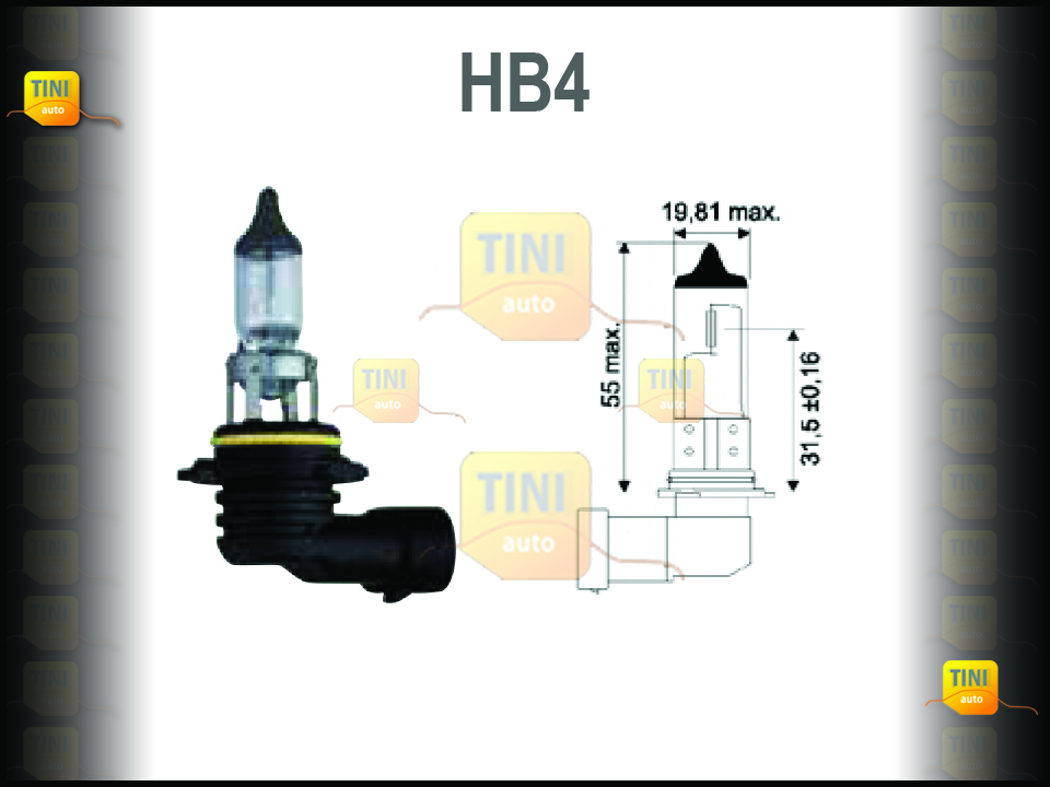 LAMPADA HB4 12V55W/AVULSO