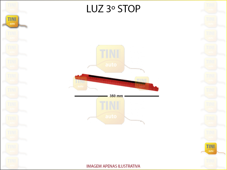 LUZ 3º STOP C/35CM VERMELHO/SIM