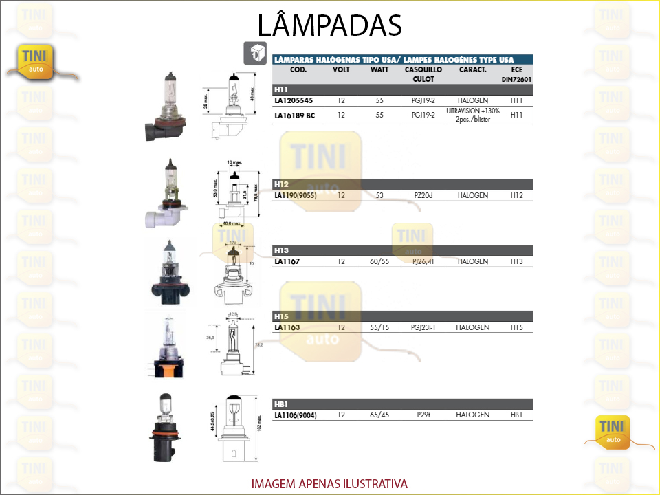 LAMPADAS H11 PLASMA 2PCS 12V 55W