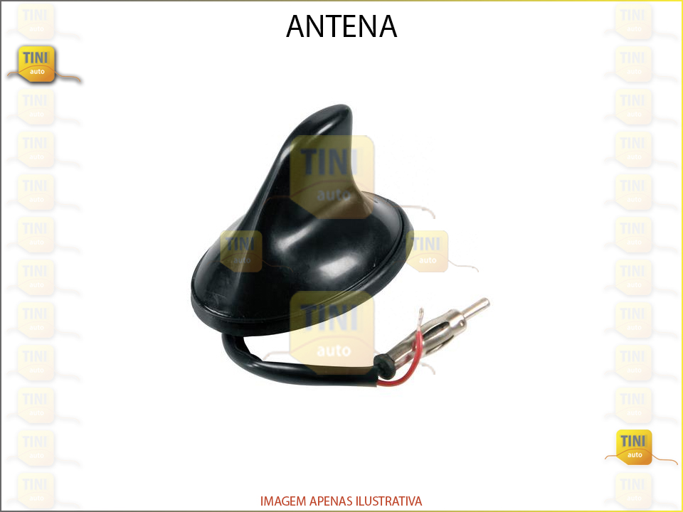 ANTENA GPS PRETA FM/AM ( TIPO TUBARAO ) 