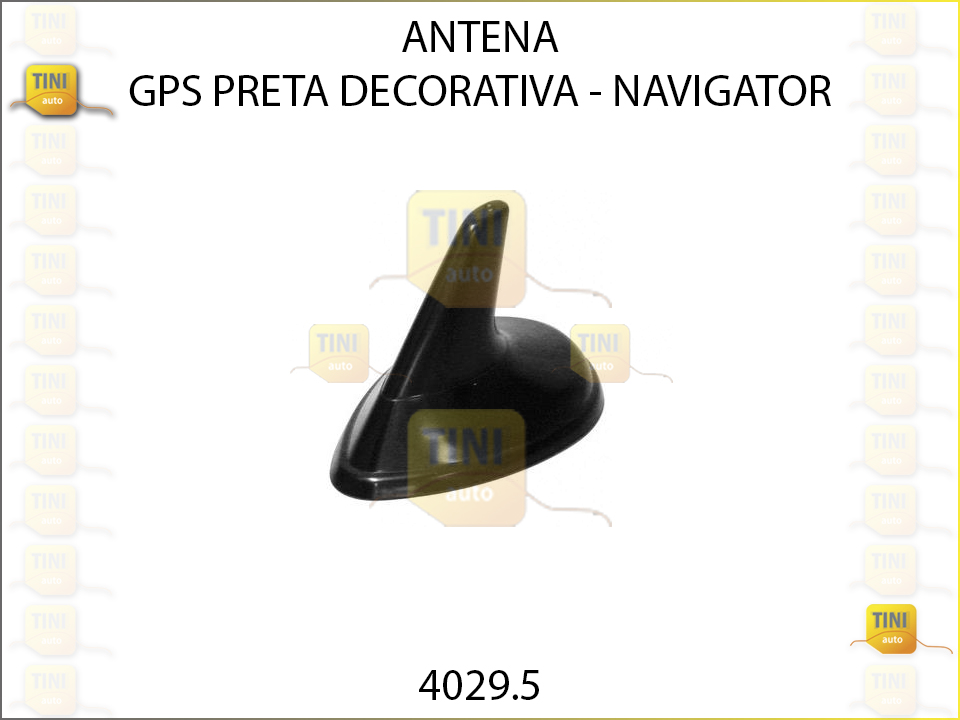 ANTENA GPS PRETA NAVIGATOR DECORATIVA