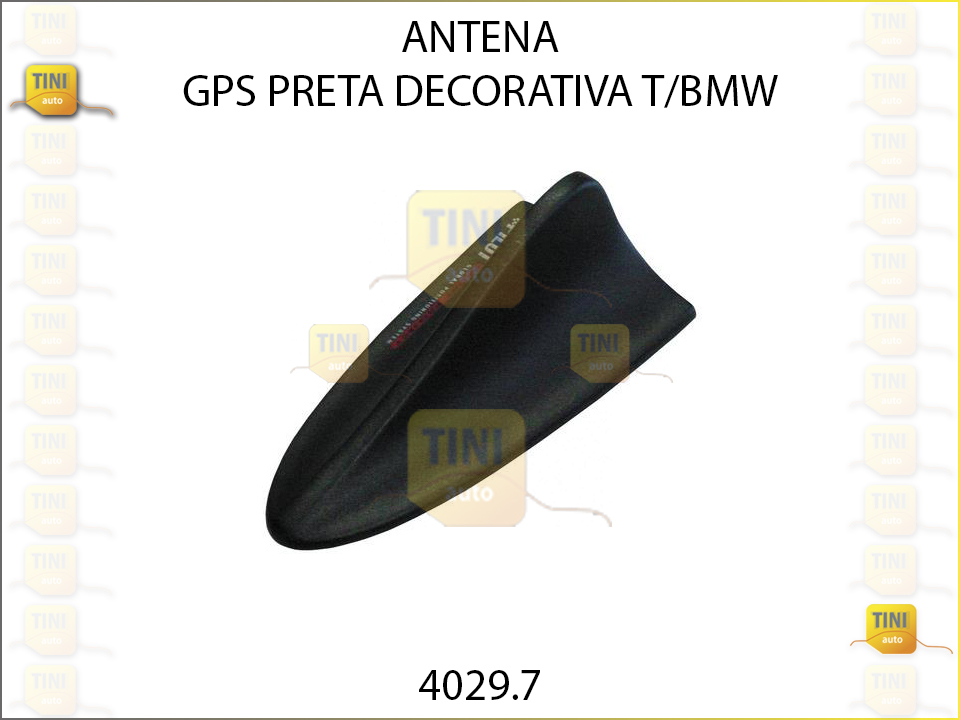 ANTENA GPS PRETA T/BMW DECORATIVA