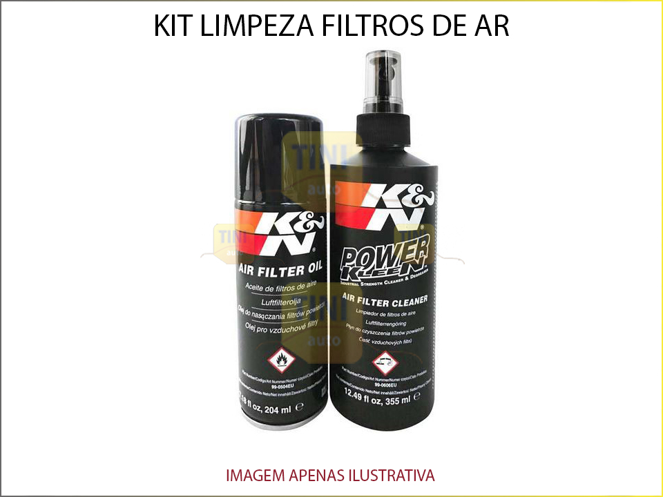 KIT LIMPEZA FILTROS AR K&N/SPRAY