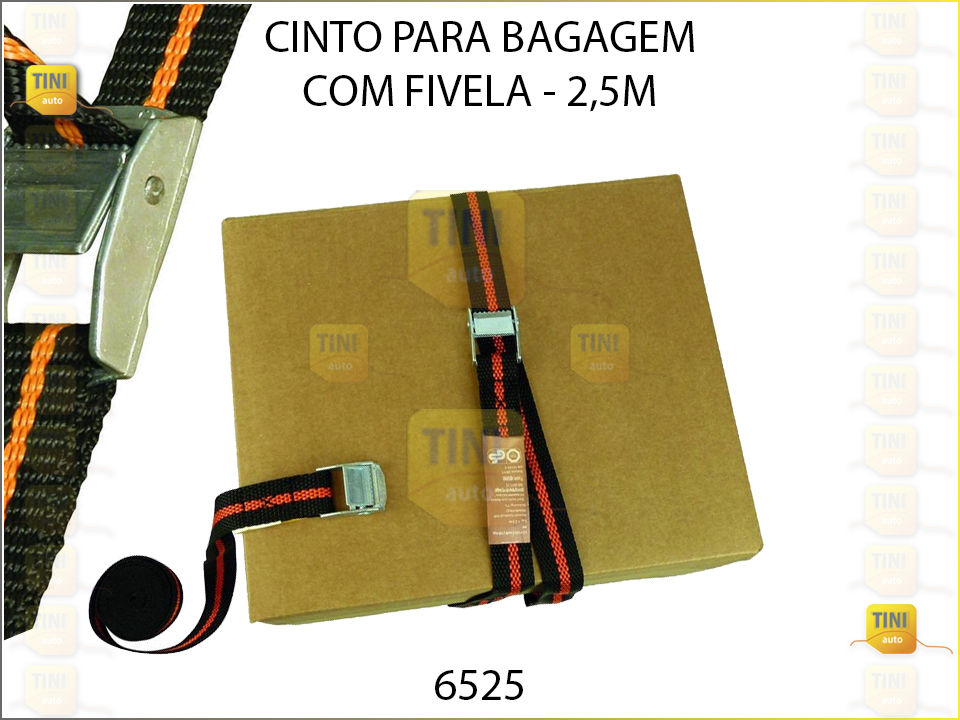 CINTO P/BAGAGEM C/FIVELA 2 C/2,5METROS