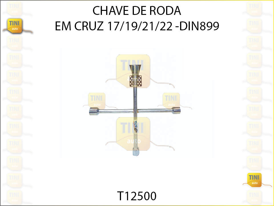 CHAVE RODA CRUZ NORMAL 17/19/21/22CM - DIN 899