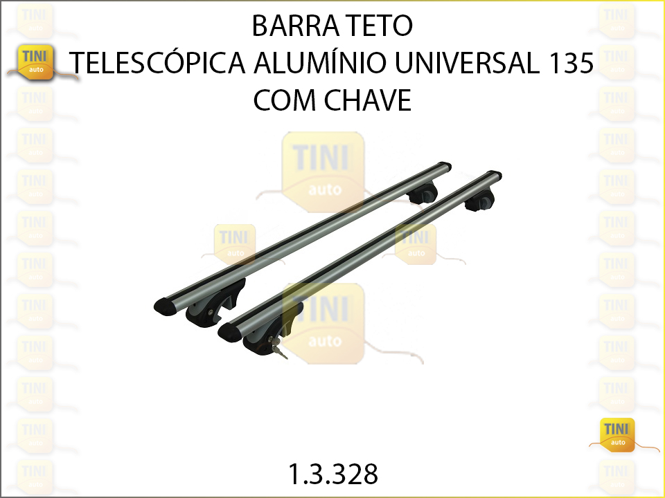 BARRAS TELESC.ALUMINIO UNIV.135 C/CHAVE