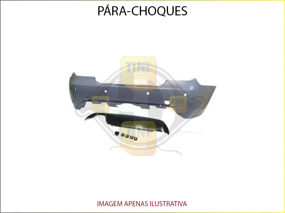 P/CHOQUE BMW E60 SPORT ABS TRASEIRO C/PDC 30mm