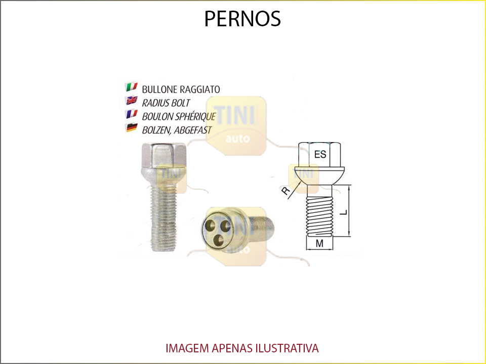 PERNO 14X1,50X60 CH.17 BOLIADO/ZINCADO