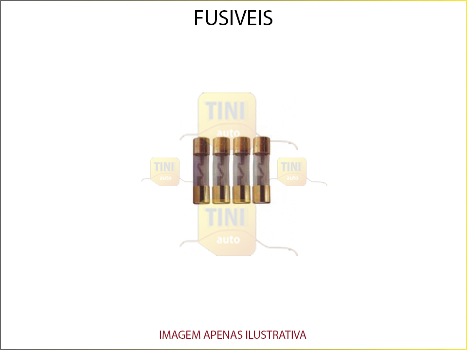 FUSIVEIS VIDRO AUDIO 40AMP 4PCS