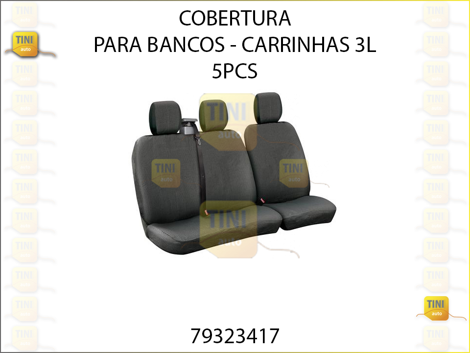 COBERTURA P/BANCOS 5 PCS CARRINHA 3L CZ/P