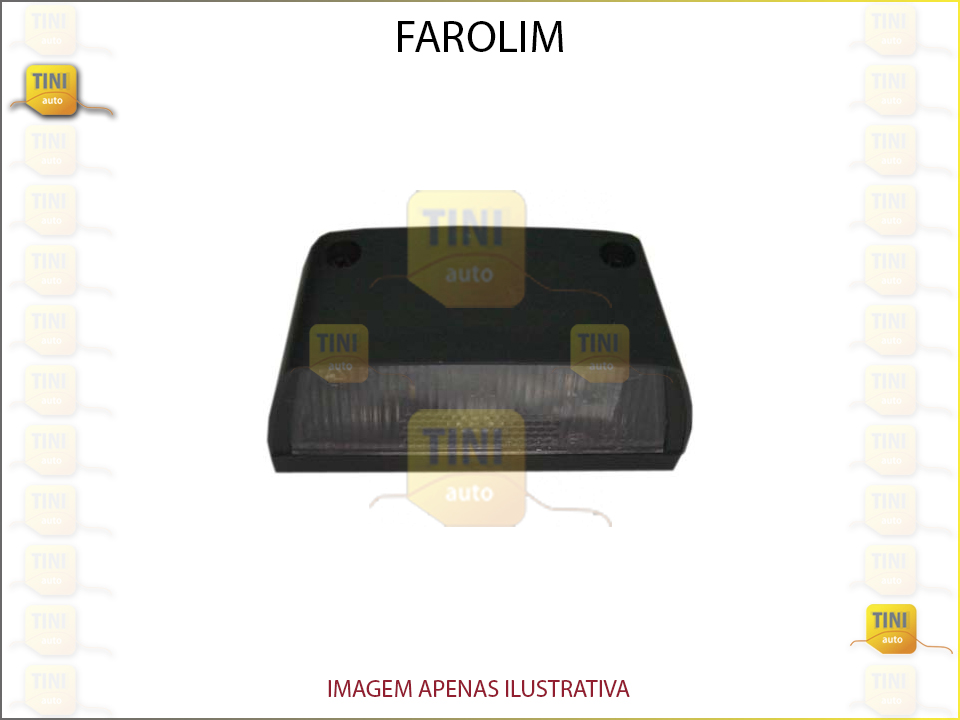 FAROLIM DE MATRICULA 9X45X50 PRETO