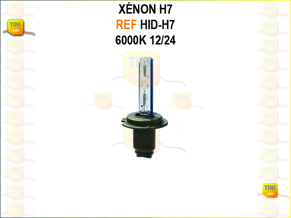 LAMPADA H7 HID XENON 6000K / AVULSO 12/24