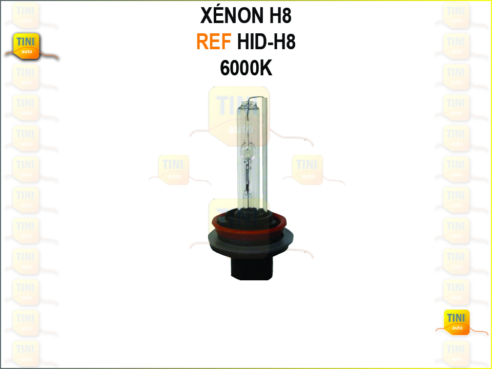 LAMPADA H8 HID XENON 6000K AVULSO