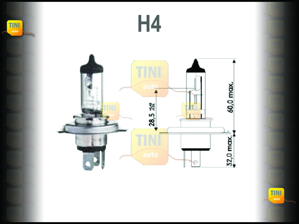 LAMPADA H4 12V 100/90W