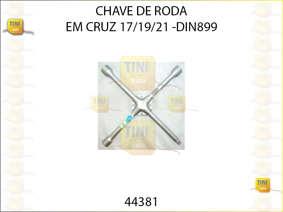 CHAVE RODA CRUZ NORMAL 17/19/21 C/QUADRA- DIN 899