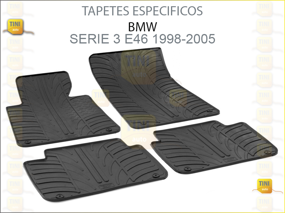 TAPETES PERSO. BORRACHA BMW E46 98/2005