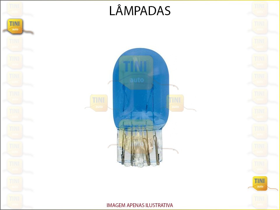 LAMPADAS T20 BLUE XEXON 12/21/5 W BLISTER C/2