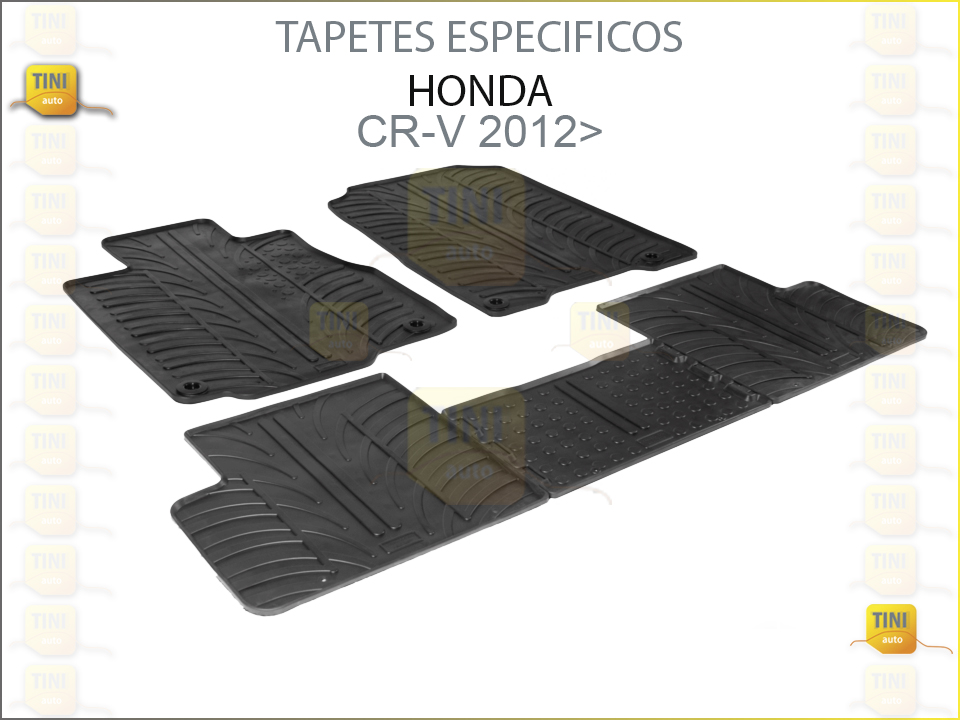 TAPETES PERSO. BORRACHA HONDA CR-V 2012>