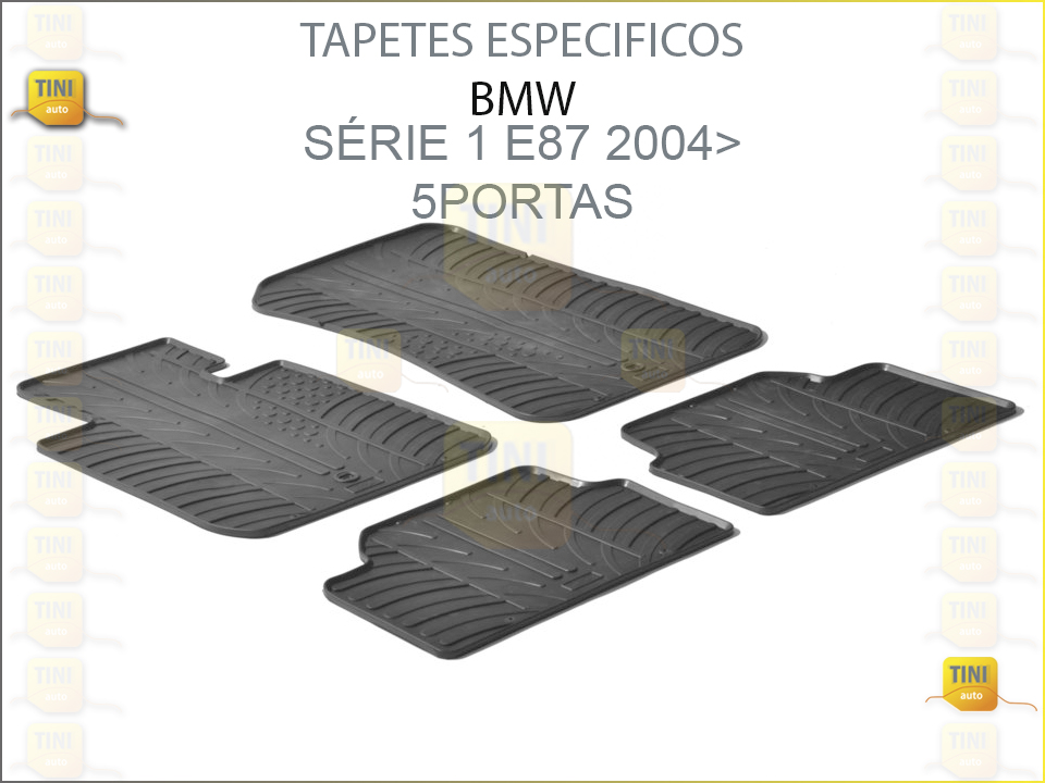 TAPETES PERSO. BORRACHA BMW SER.1 E87 2004»2011