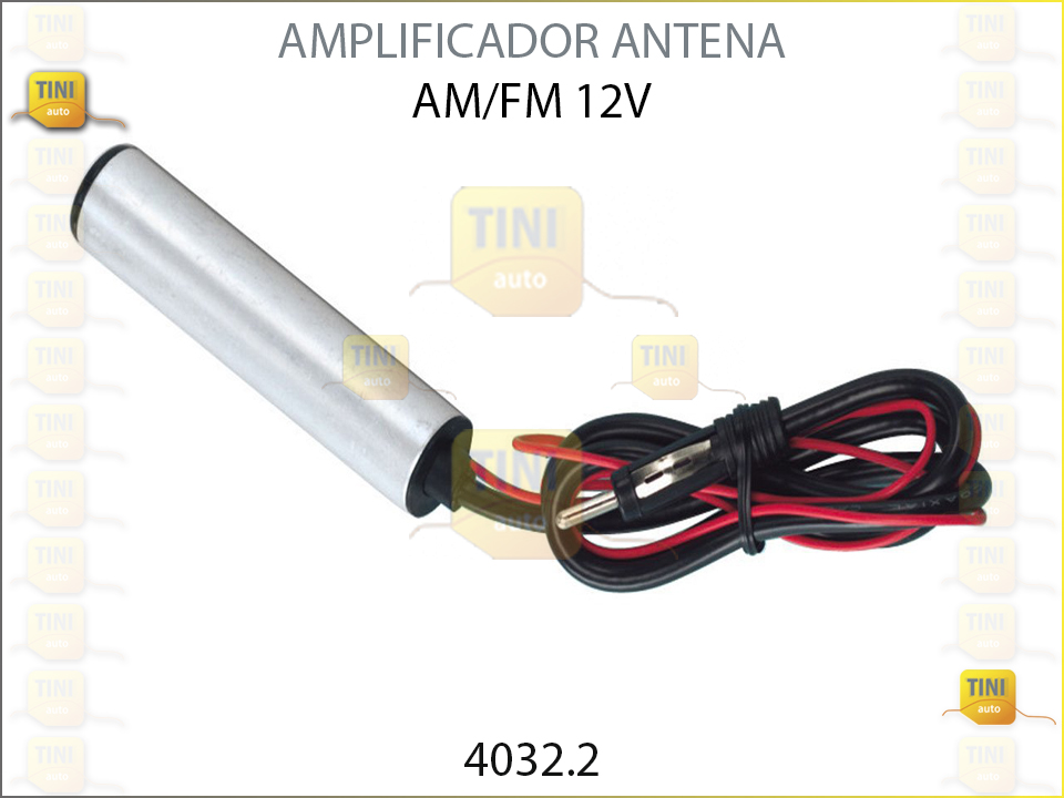 AMPLIFICADOR ELETRONICO ANTENA AM/FM 12V