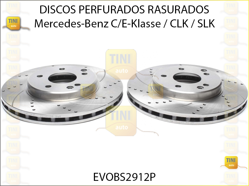 DISCOS PERFURADOS RASURADOS MERCEDES W203 288MM