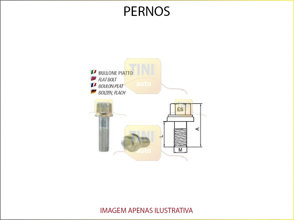 PERNO 12X1,25X50/70 CH19 CITROEN/PEUGEOT