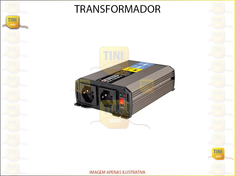 TRANSFORMADOR DE CORRENTE 12/230V 1000W