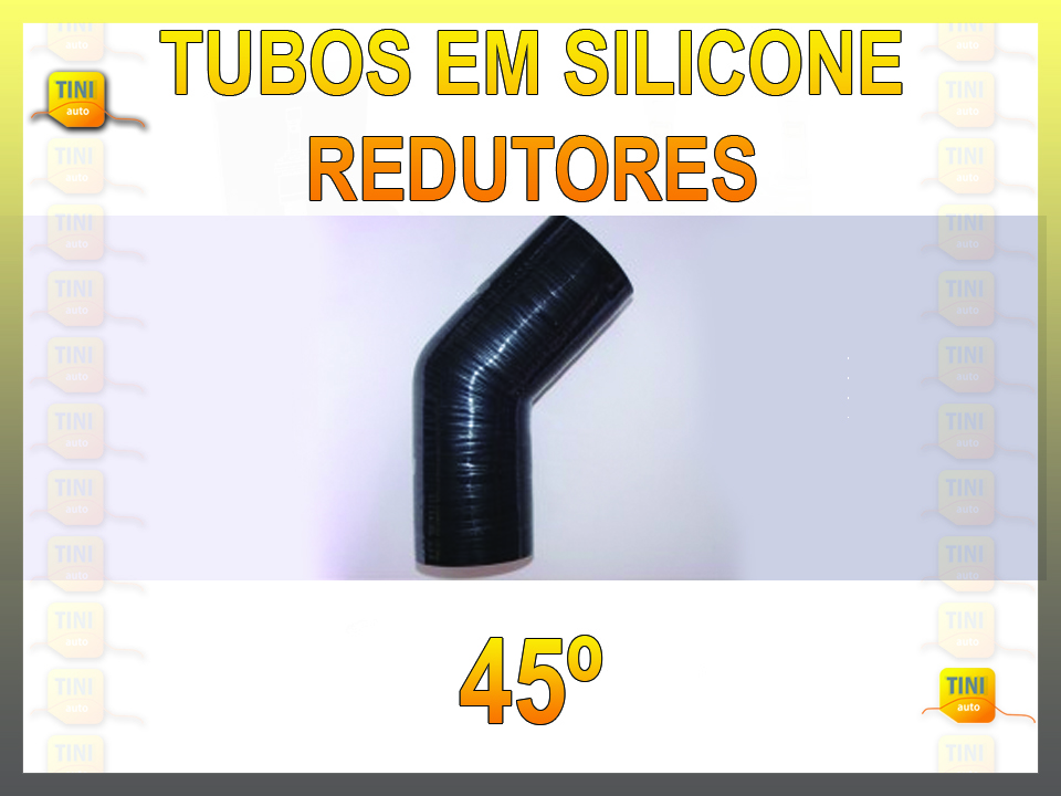 TUBO SILICONE 45º DUPLA MEDIDA 57MM / 51MM