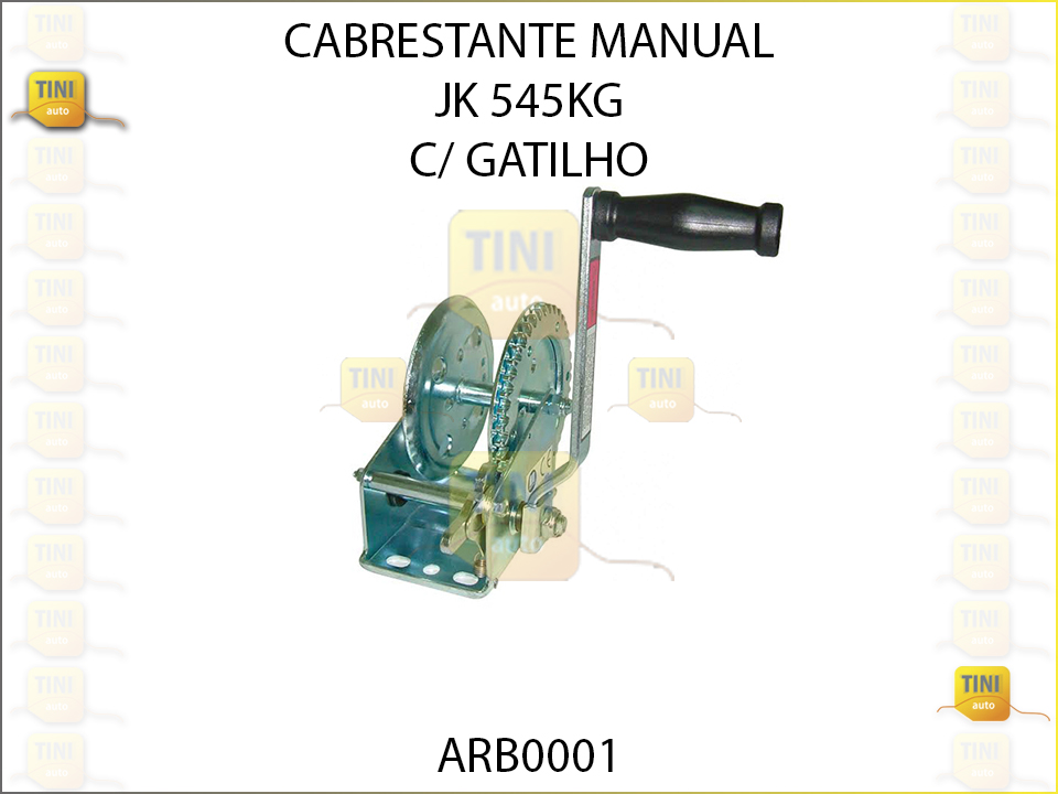 CABRESTANTE MANUAL JK 545 KG MANUAL C/GATILHO