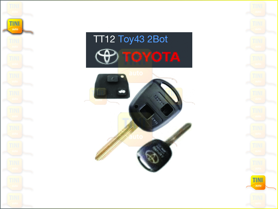 CAPA CHAVE TOYOTA 2 BOTÕES  TOY 43