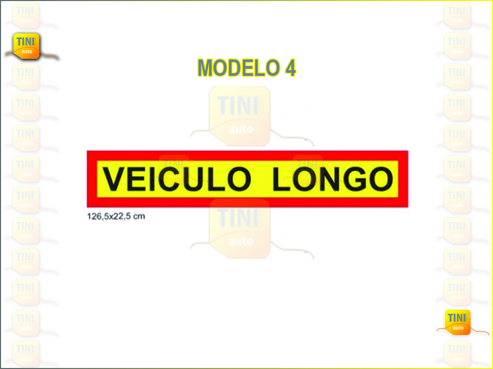 PLACA REFLECTORA VEICULO LONGO 3M GRANDE AUTOCOL.