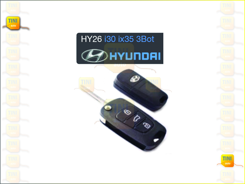 CAPA CHAVE HYUNDAI RETACTIL 3 BOTÕES