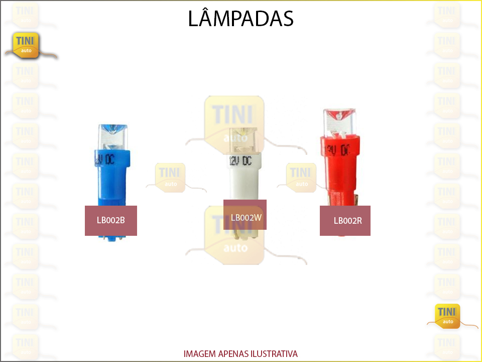 LAMPADAS T5 12/5 LED VERMELHO JG 2