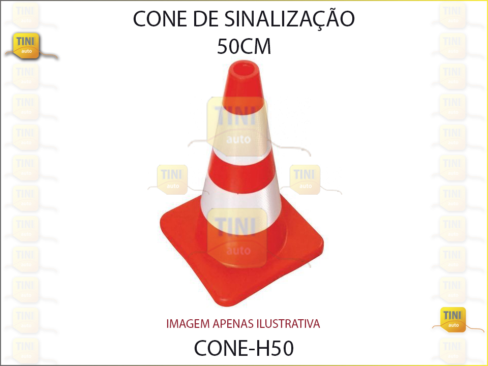 CONE SINALIZAÇAO 50CM