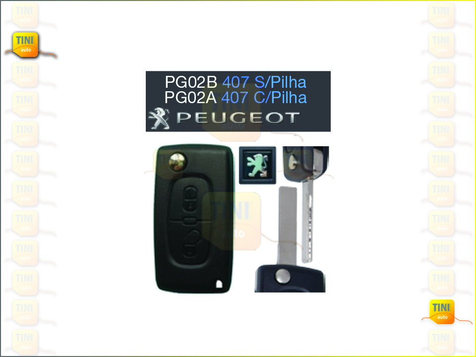 CAPA CHAVE PEUGEOT 207/308/407307 C/PILHA