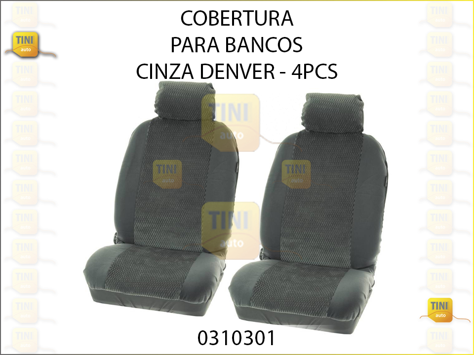 COBERTURA P/BANCOS 4PCS CINZA DENVER