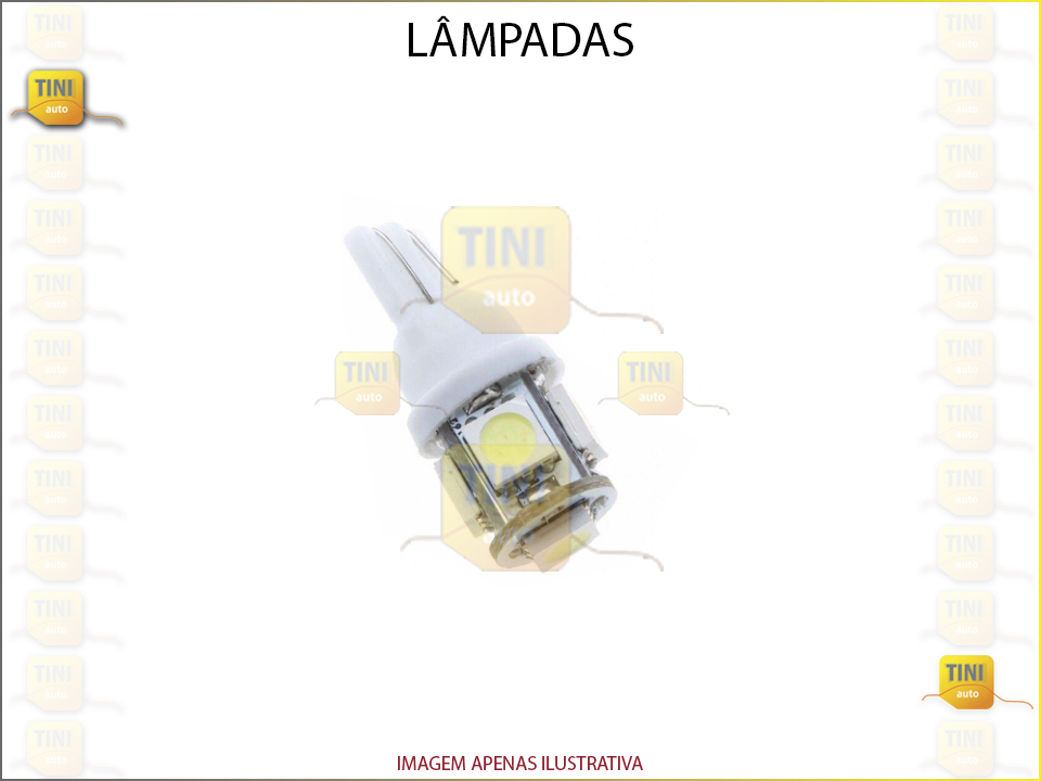 LAMPADAS 24/5 S/CASQUILHO 5 SMD LUZ BRANCA S/CAN