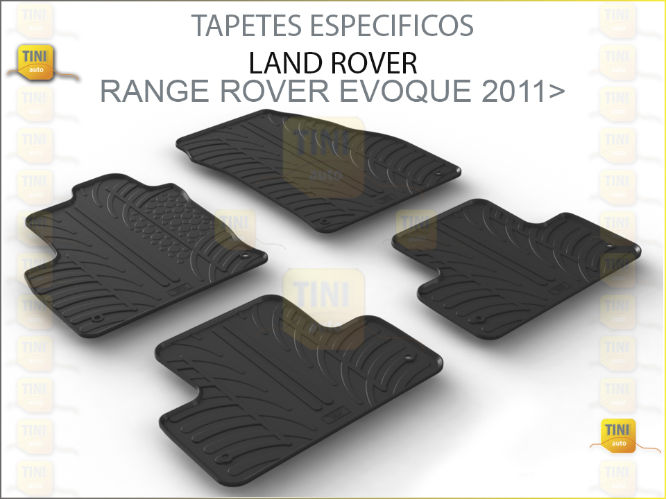 TAPETES PERSO. BORRACHA R.ROVER EVO 2011»